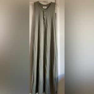 MATE the Label Green Maxi A-Line Dress